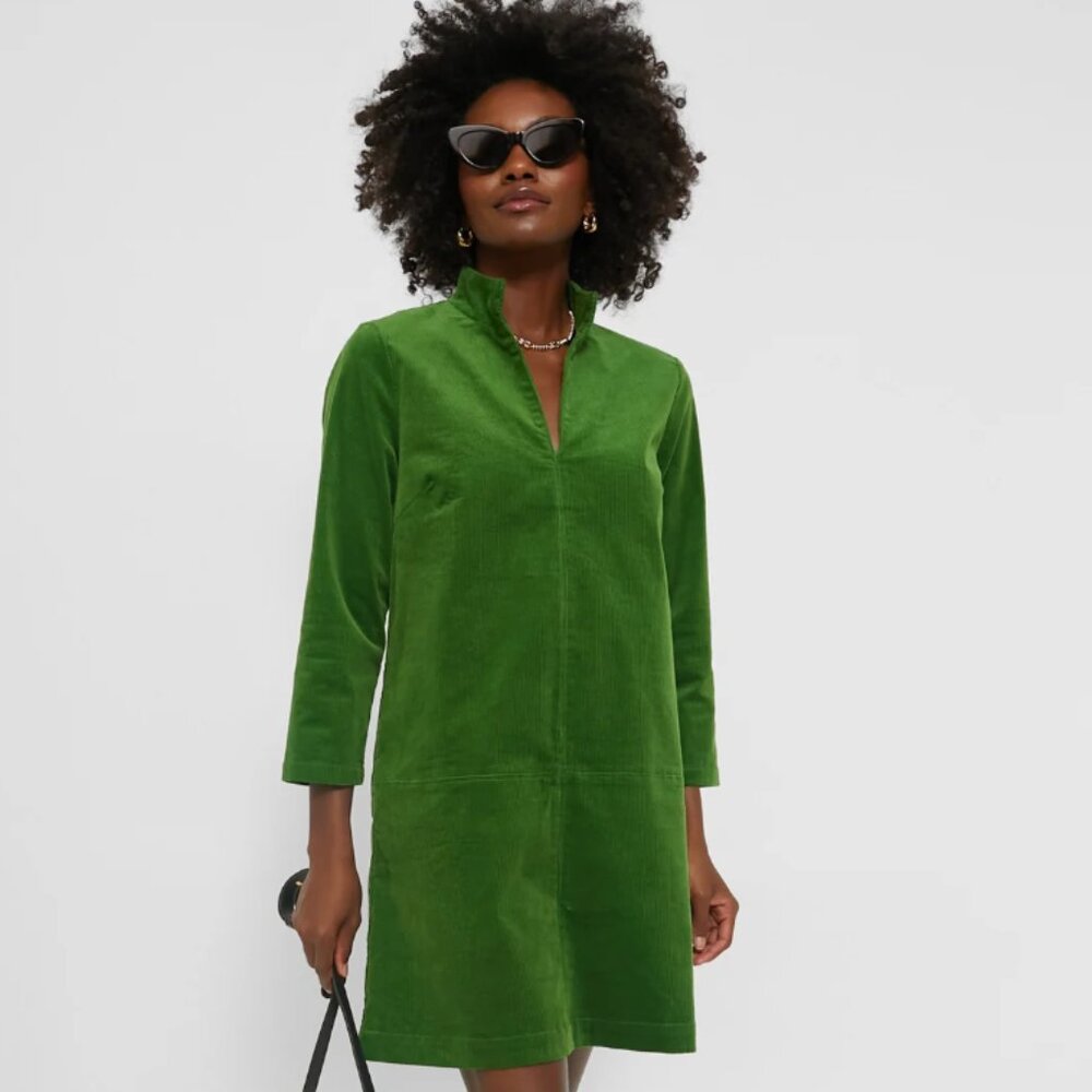 Tuckernuck  Green Corduroy Clifton Dress
